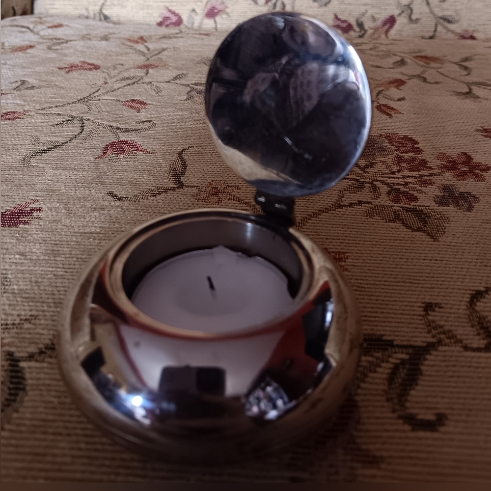 Silver Candle Holder